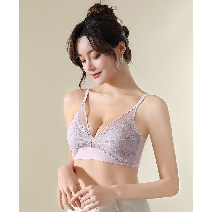 ノンワイヤーブラ フルカップ ハーフトップブラ | PlusNao | 詳細画像2 