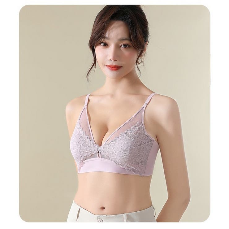 ノンワイヤーブラ フルカップ ハーフトップブラ | PlusNao | 詳細画像3 