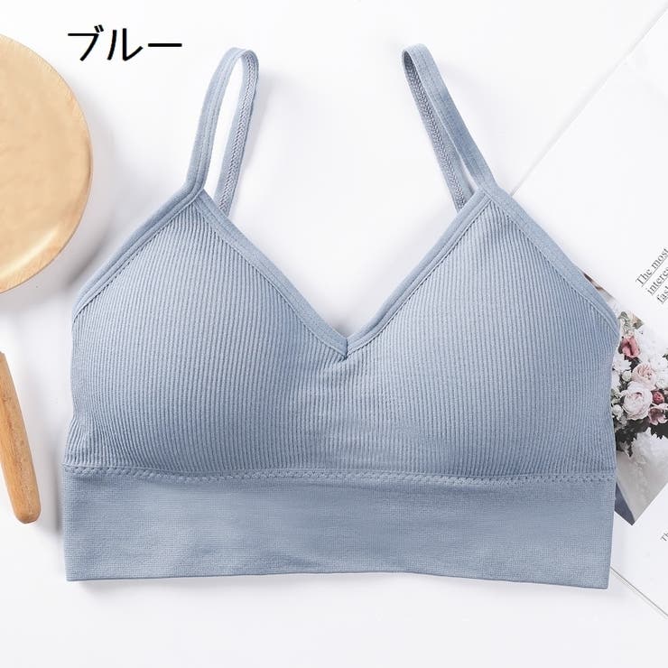 ハーフトップブラ ノンワイヤーブラ パット付き | PlusNao | 詳細画像15 