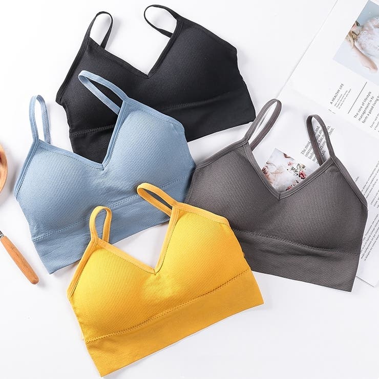 ハーフトップブラ ノンワイヤーブラ パット付き | PlusNao | 詳細画像4 