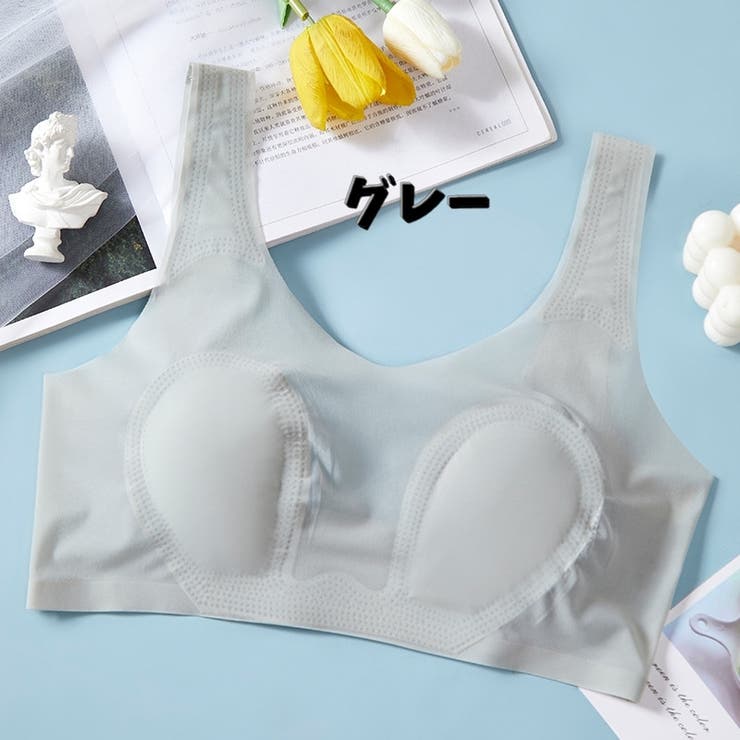ノンワイヤーブラ ハーフトップブラ シームレスブラジャー | PlusNao | 詳細画像13 