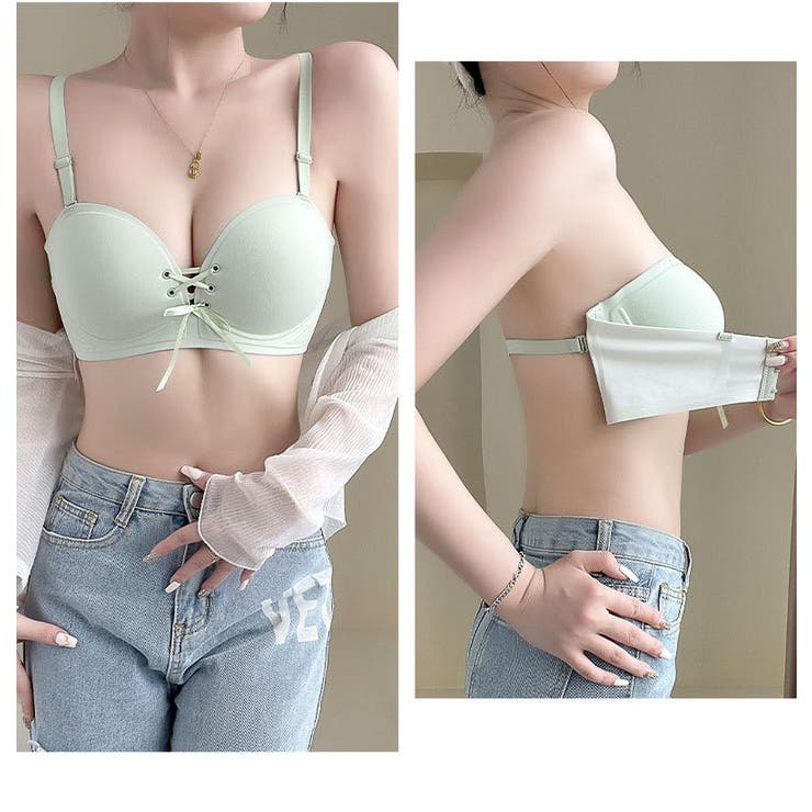 3 4カップブラジャー ストラップレス | PlusNao | 詳細画像6 