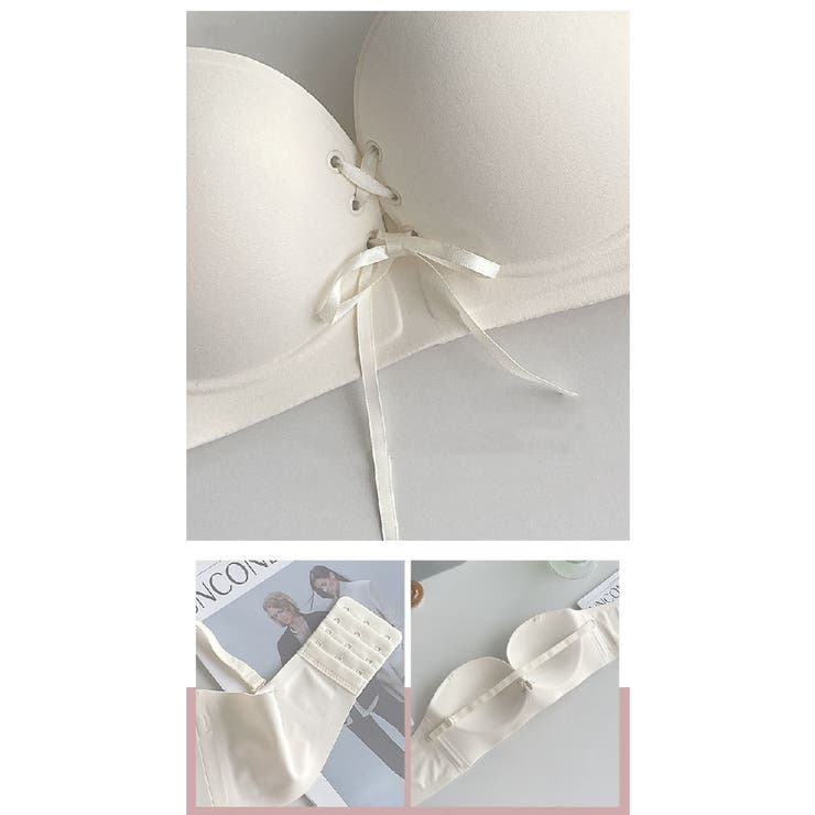 3 4カップブラジャー ストラップレス | PlusNao | 詳細画像8 