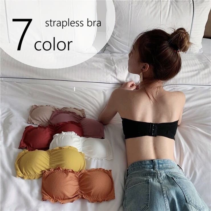 ストラップレスブラ チューブトップブラ ブラジャー | PlusNao | 詳細画像1 