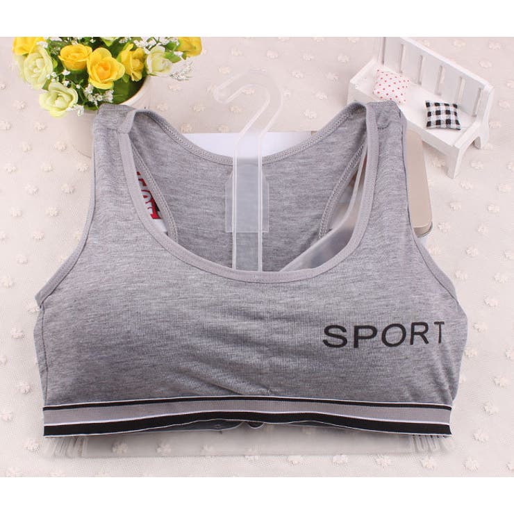 ジュニアブラ スポーツブラ ハーフトップ | PlusNao | 詳細画像8 