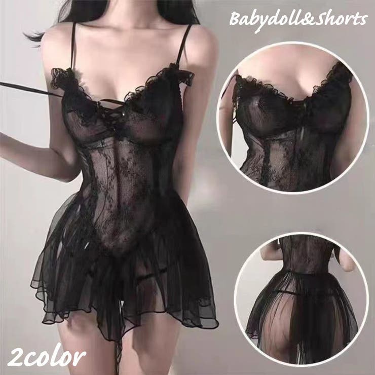 ベビードール Tバックショーツ 2点セット | PlusNao | 詳細画像1 