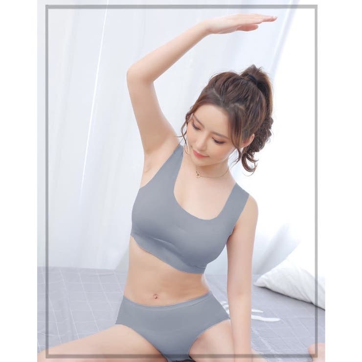 スポーツブラ ハーフトップ ノンワイヤー | PlusNao | 詳細画像2 