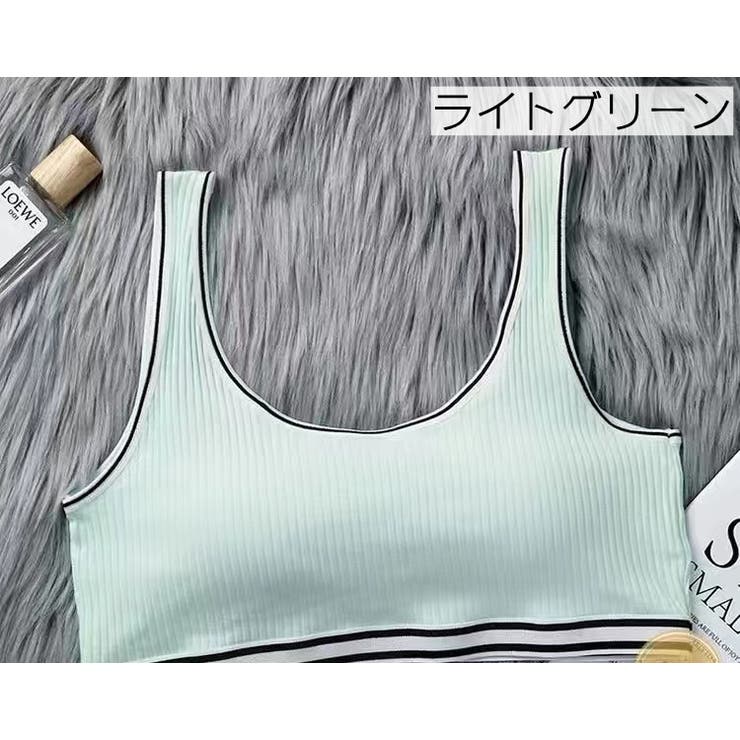 ハーフトップブラ ノンワイヤー スポーツブラ | PlusNao | 詳細画像9 