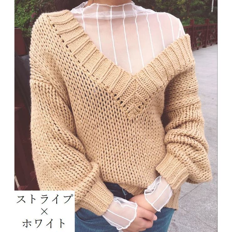 カットソー シースルー 長袖 | PlusNao | 詳細画像10 