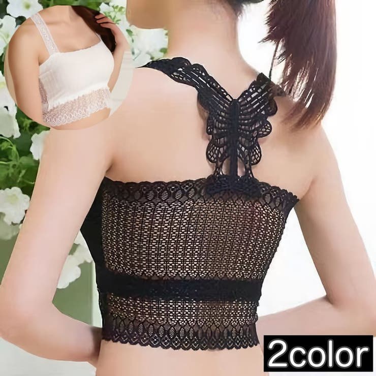 レースタンクトップ ショート丈 インナー | PlusNao | 詳細画像1 