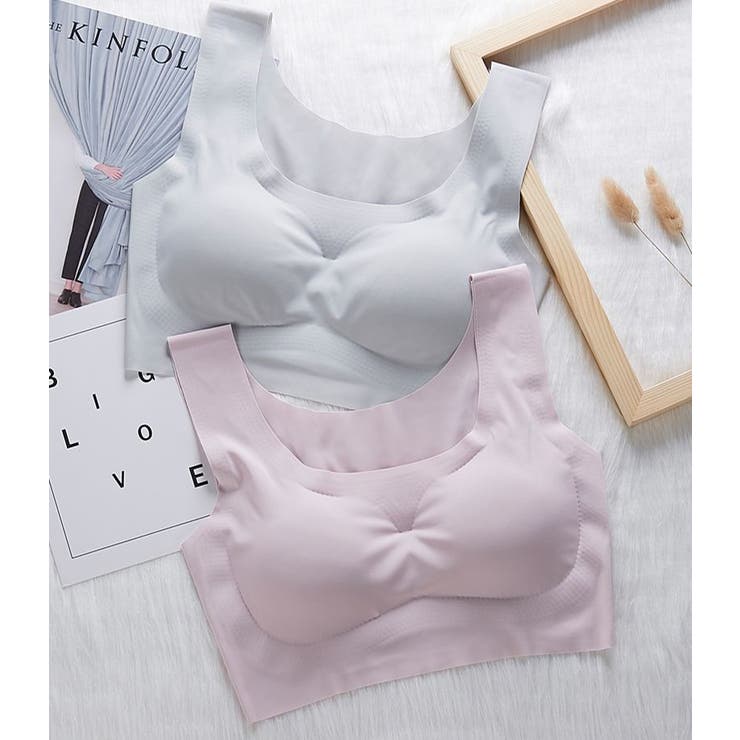 ハーフトップブラ ノンワイヤー シームレスブラ | PlusNao | 詳細画像11 