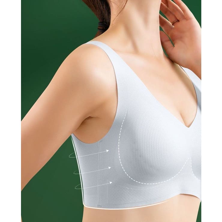 ハーフトップブラジャー ハーフトップブラ ノンワイヤーブラ | PlusNao | 詳細画像3 