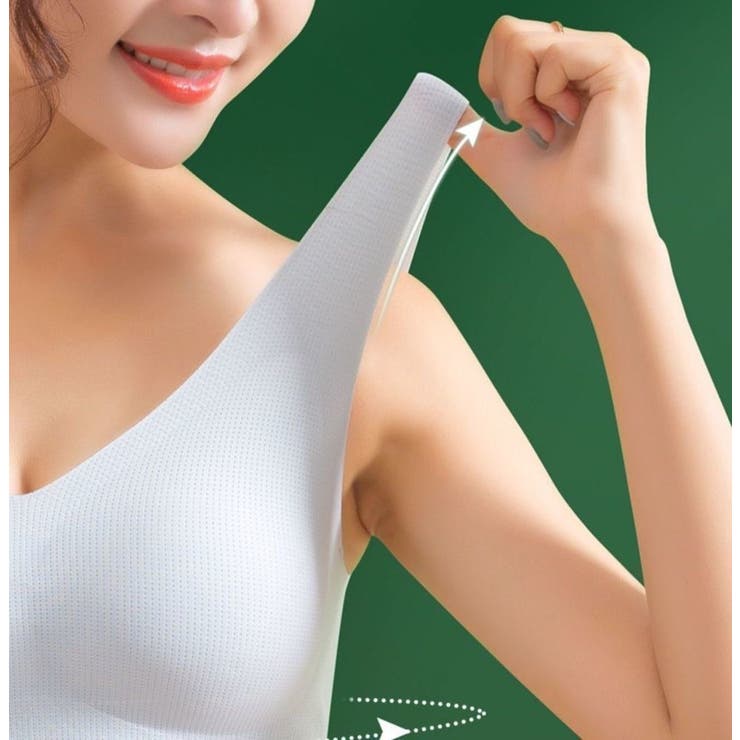 ハーフトップブラジャー ハーフトップブラ ノンワイヤーブラ | PlusNao | 詳細画像4 