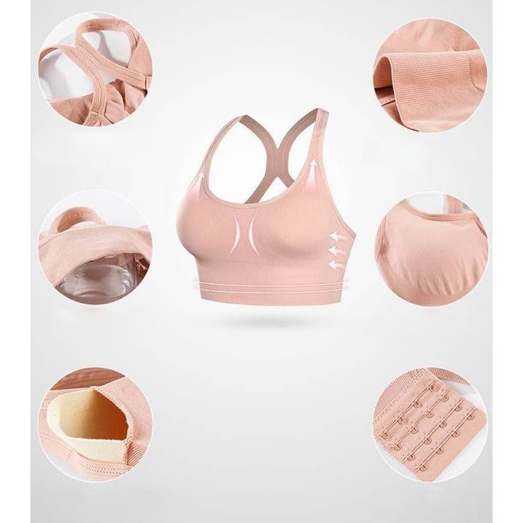 スポーツブラ ヨガブラ ノンワイヤーブラ | PlusNao | 詳細画像16 