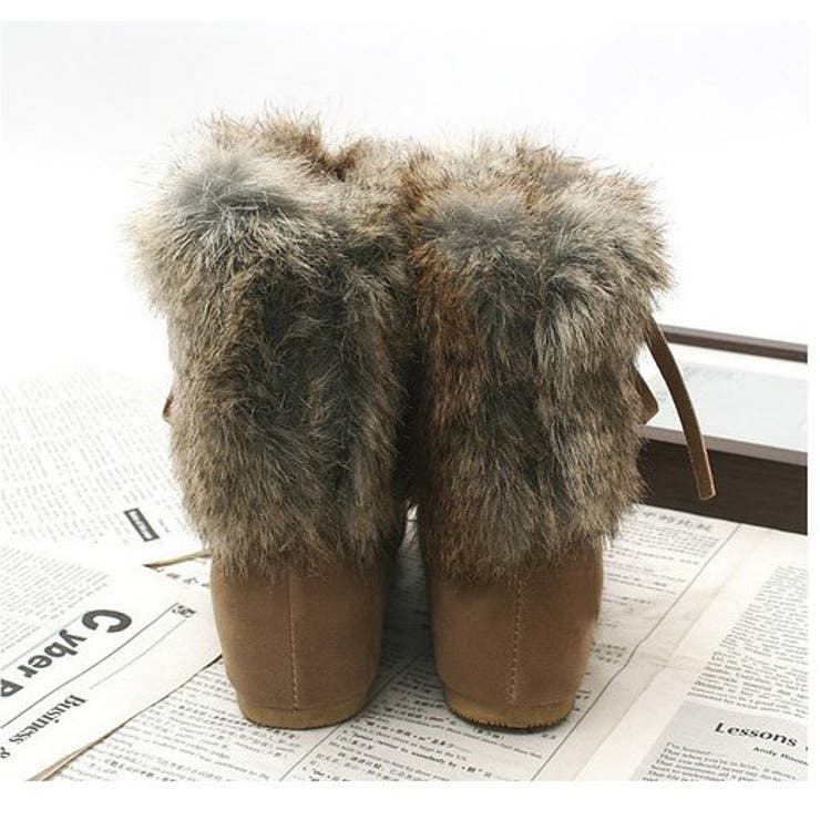 ファー付き　ぺたんこ　4 ファー付き ぺたんこ 4