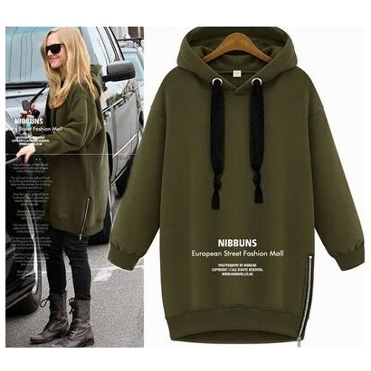 裏起毛ロングパーカー プルオーバーパーカー トレーナー 品番 Fq Plusnao プラスナオ のレディース ファッション通販 Shoplist ショップリスト