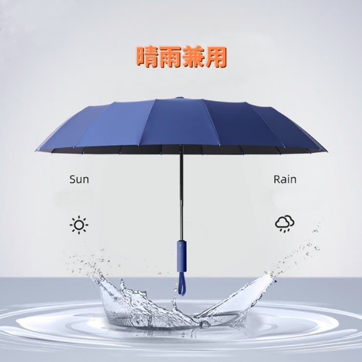 折りたたみ傘 晴雨兼用 自動三つ折り傘 | PlusNao | 詳細画像14 
