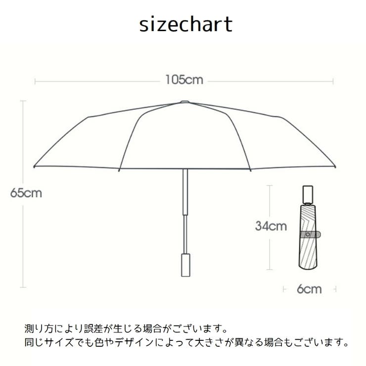 折りたたみ傘 晴雨兼用 自動三つ折り傘 | PlusNao | 詳細画像16 