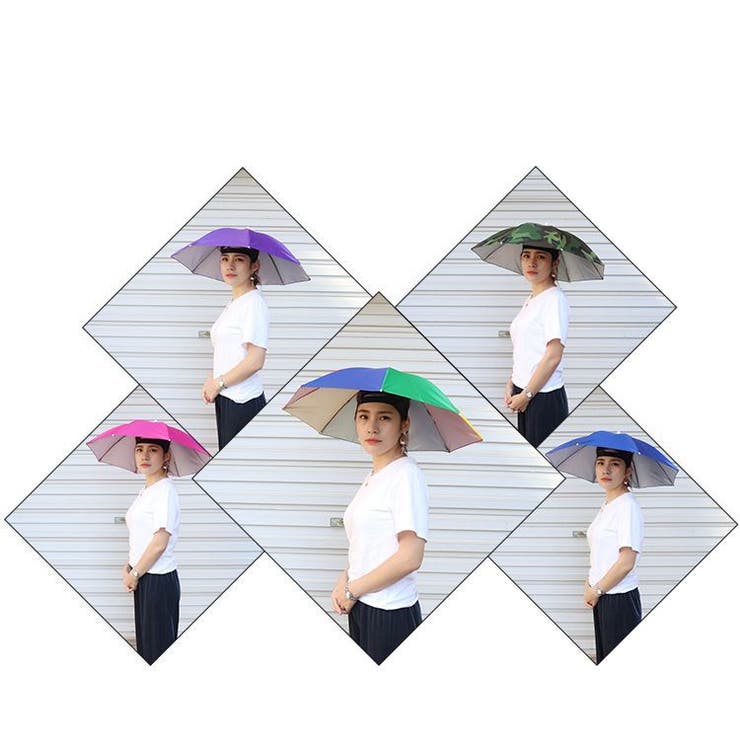 かぶる傘 傘帽子 レインハット | PlusNao | 詳細画像2 