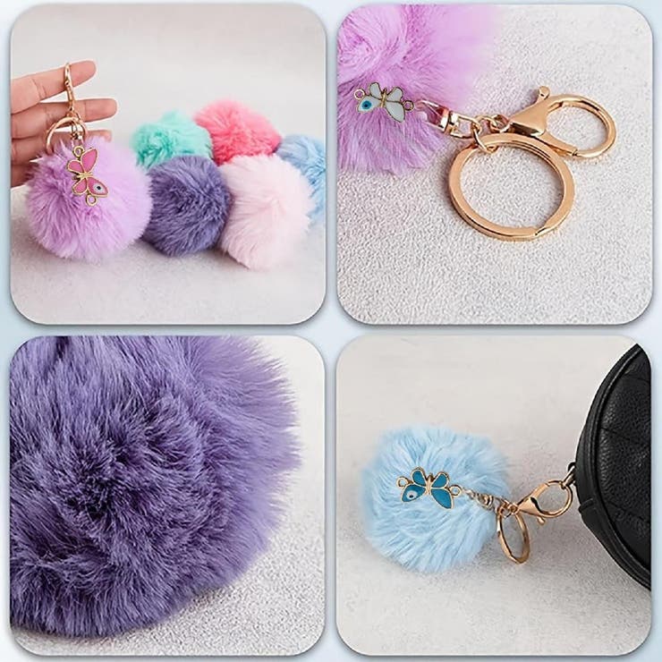 バッグチャーム キーホルダー フェイクファー | PlusNao | 詳細画像3 