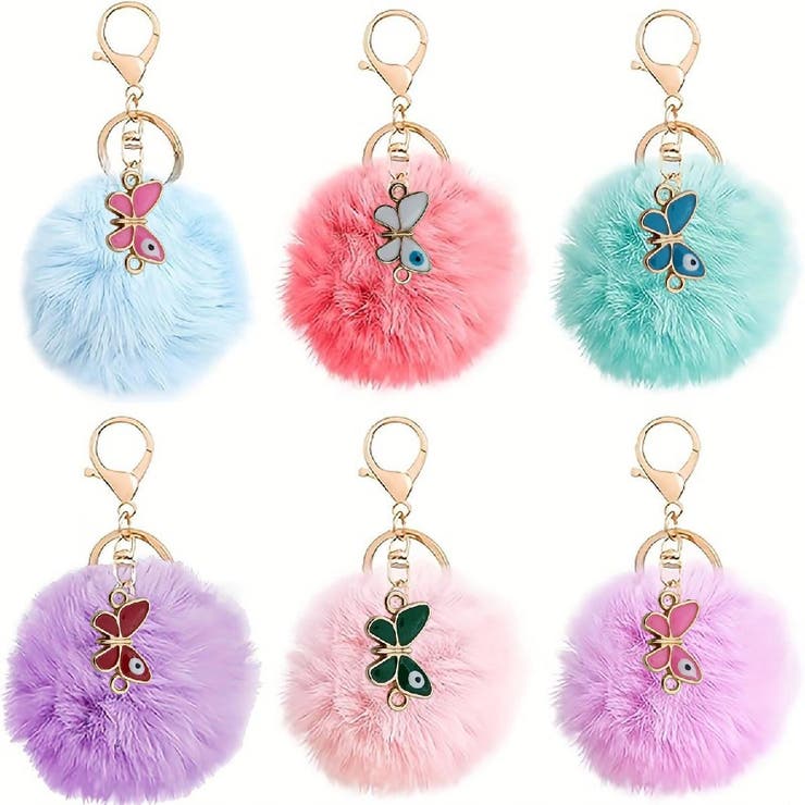 バッグチャーム キーホルダー フェイクファー | PlusNao | 詳細画像4 