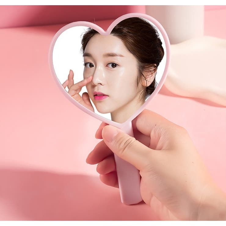 手鏡 ハンドミラー ハート型 | PlusNao | 詳細画像2 