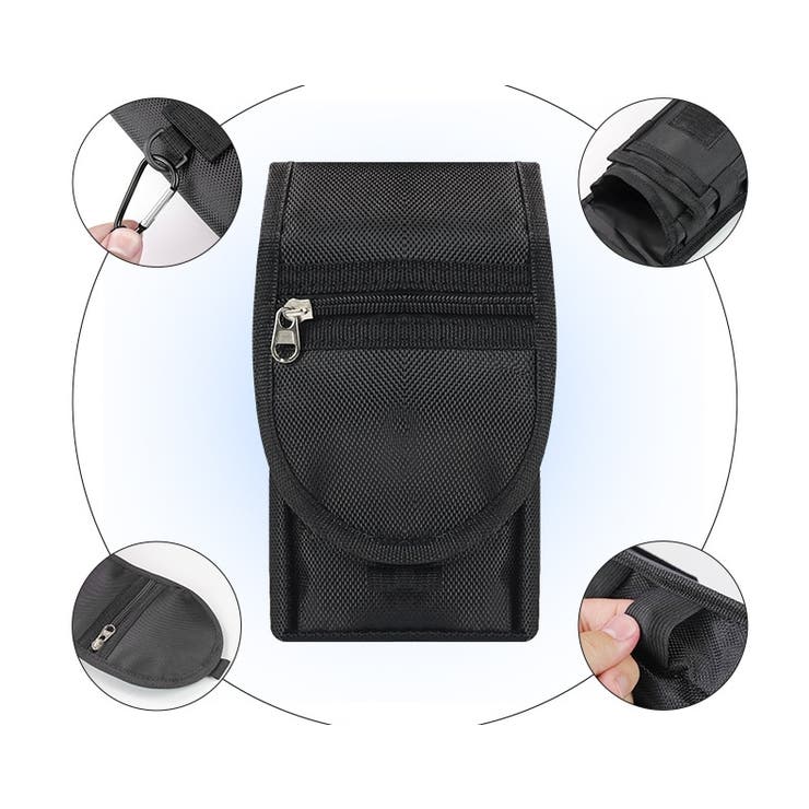 ベルトポーチ カラビナ付き ストラップ付き | PlusNao | 詳細画像2 