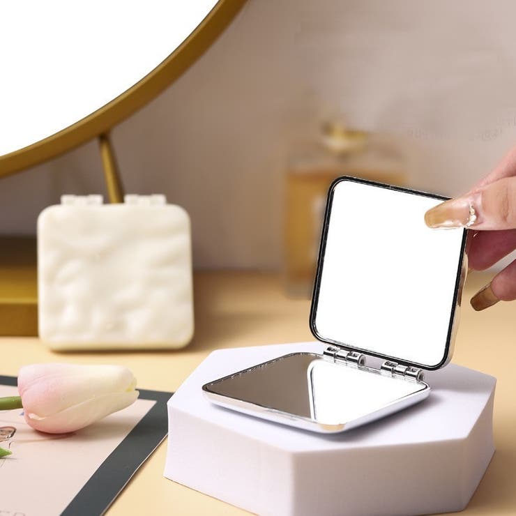 コンパクトミラー 手鏡 折りたたみ | PlusNao | 詳細画像4 