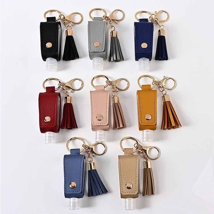 ハンドジェルホルダー PUレザー 除菌ボトルケース | PlusNao | 詳細画像2 