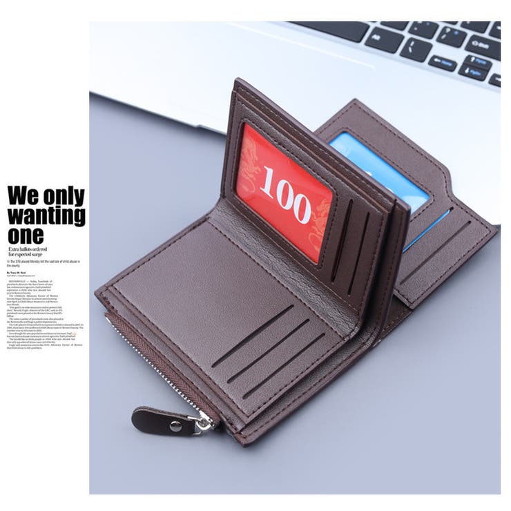 二つ折り財布 ウォレット メンズ | PlusNao | 詳細画像3 