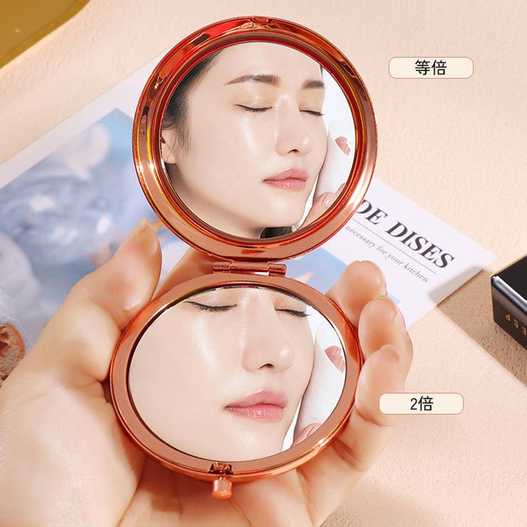 コンパクトミラー 手鏡 等倍 | PlusNao | 詳細画像2 