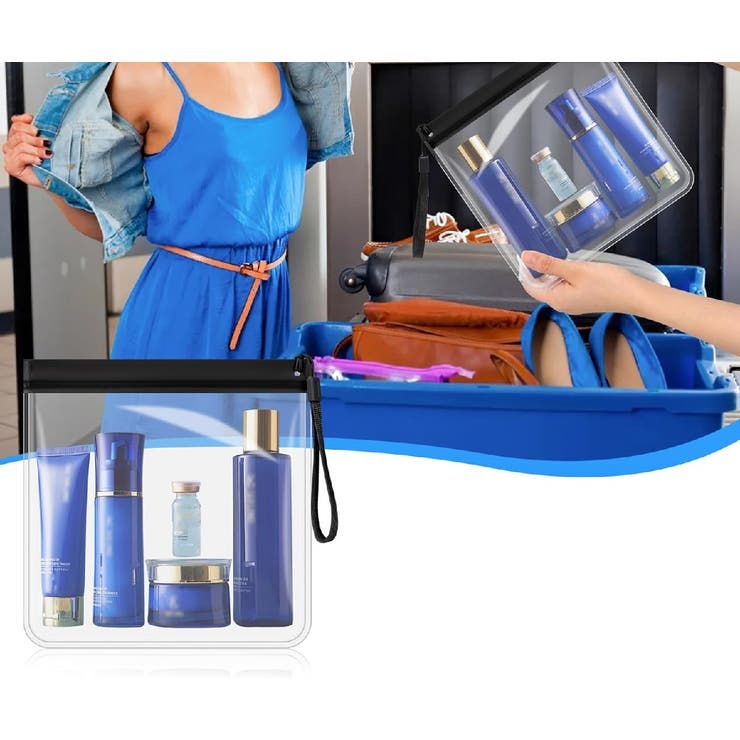 トラベルポーチ 化粧ポーチ クリアポーチ | PlusNao | 詳細画像5 