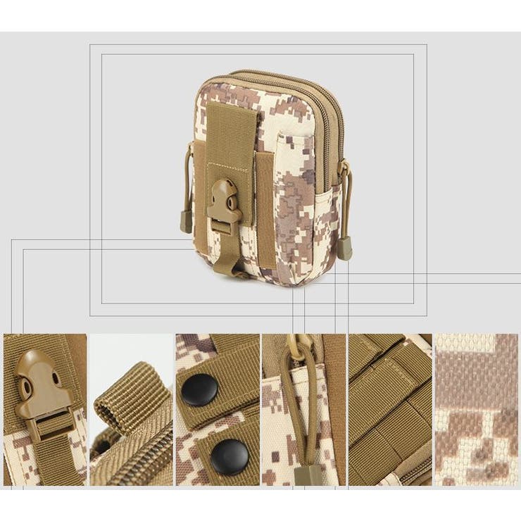 ベルトポーチ ミリタリーポーチ スマホポーチ | PlusNao | 詳細画像2 