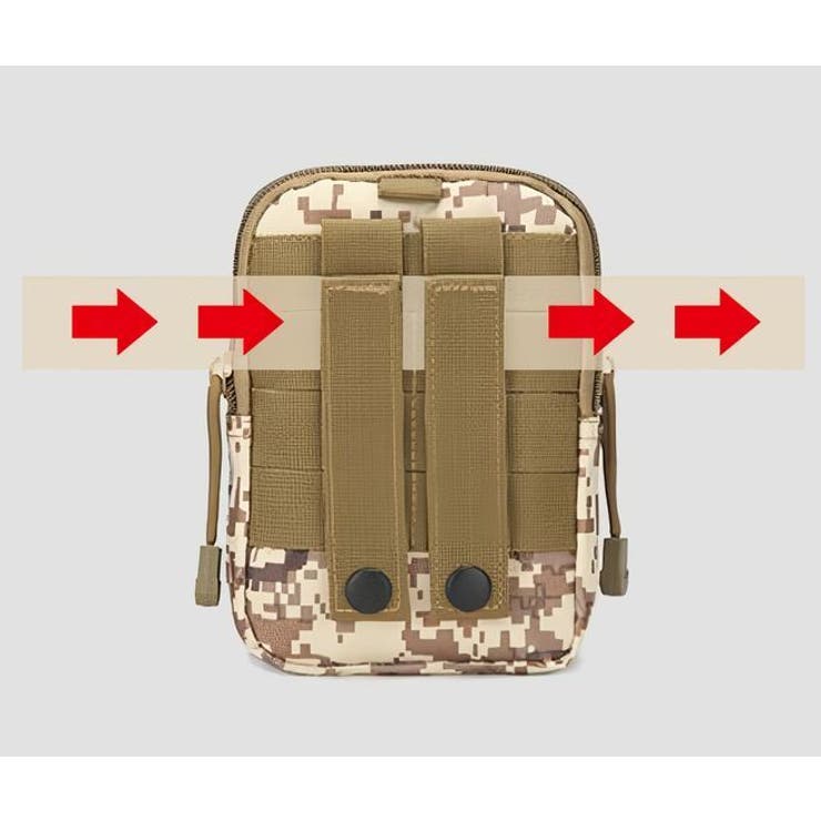 ベルトポーチ ミリタリーポーチ スマホポーチ | PlusNao | 詳細画像3 