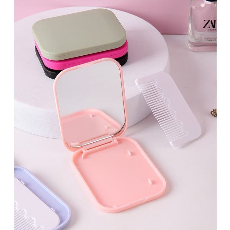 コンパクトミラー コーム付き 手鏡 | PlusNao | 詳細画像8 