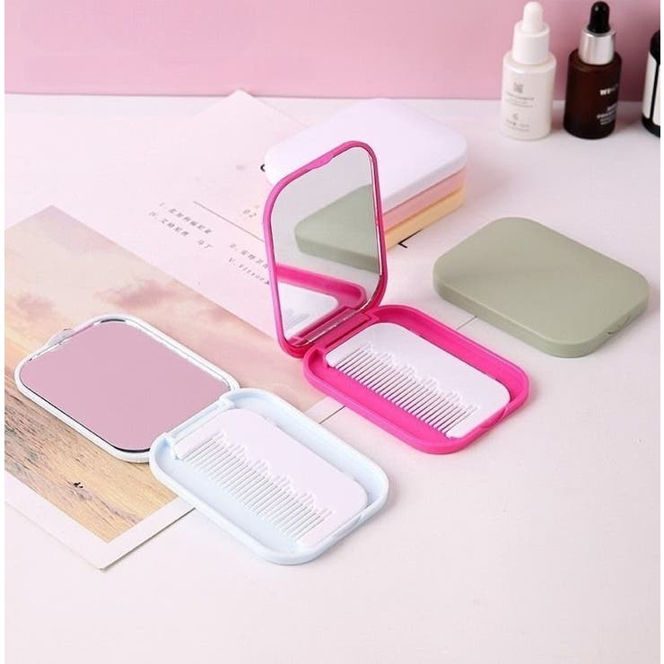 コンパクトミラー コーム付き 手鏡 | PlusNao | 詳細画像9 