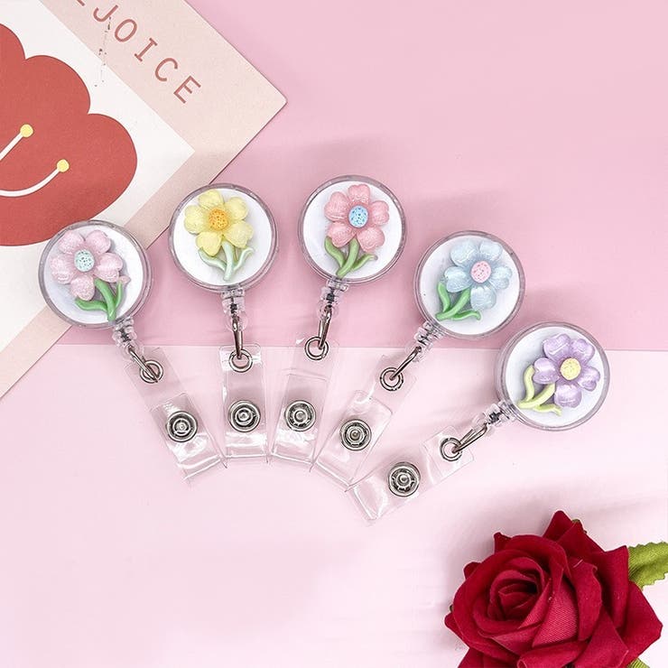 クリップ式キーリール リールキーホルダー ネームホルダー | PlusNao | 詳細画像2 