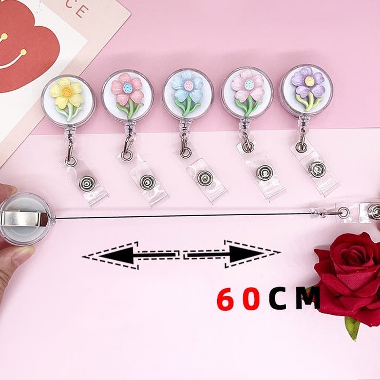 クリップ式キーリール リールキーホルダー ネームホルダー | PlusNao | 詳細画像7 