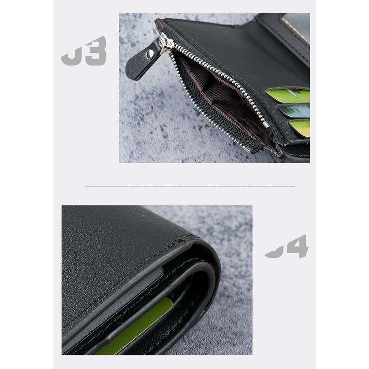 二つ折り財布 メンズ 男性 | PlusNao | 詳細画像9 