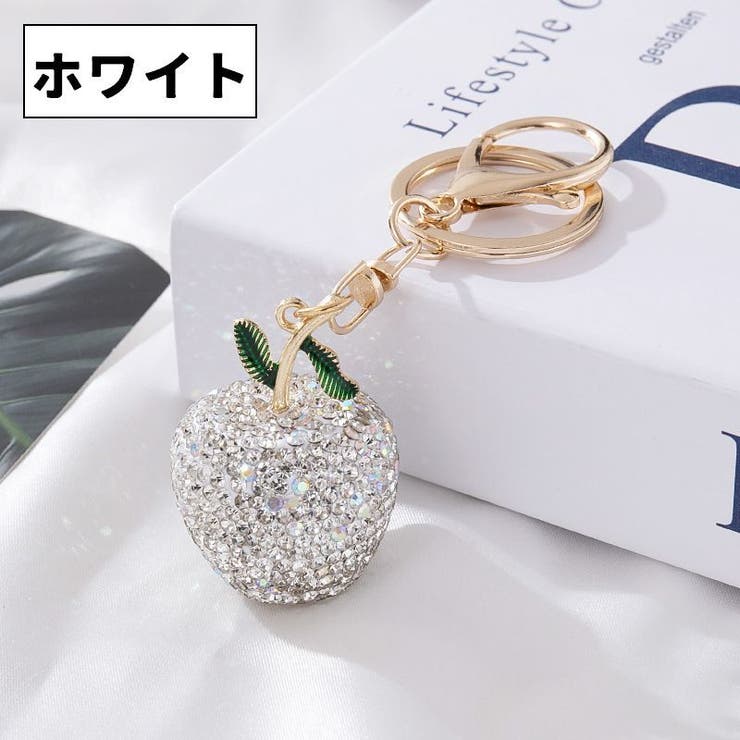 バッグチャーム キーホルダー リンゴ | PlusNao | 詳細画像2 