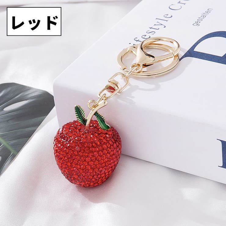 バッグチャーム キーホルダー リンゴ | PlusNao | 詳細画像3 