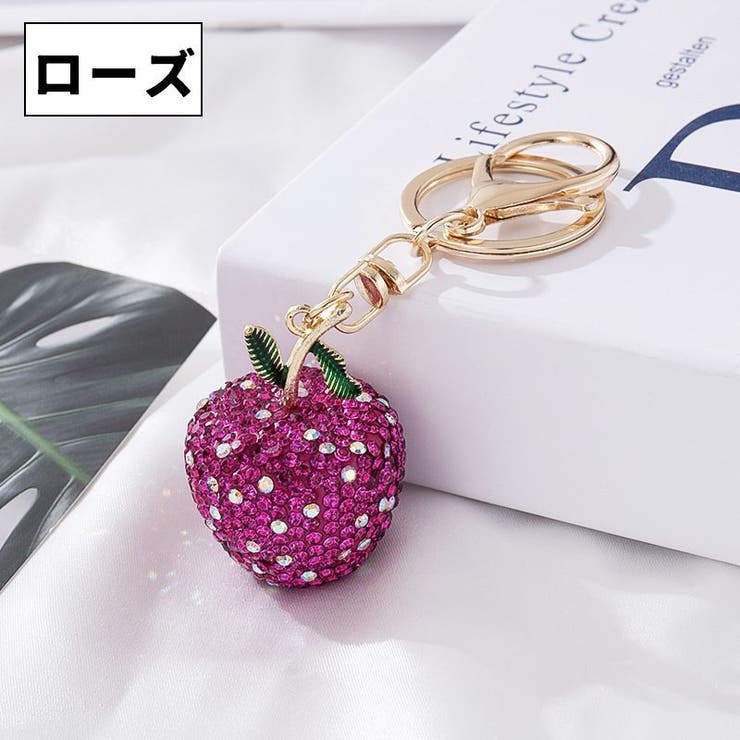 バッグチャーム キーホルダー リンゴ | PlusNao | 詳細画像6 