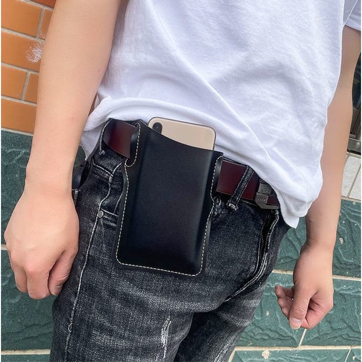 ベルトポーチ スマホポーチ レザー風 | PlusNao | 詳細画像4 
