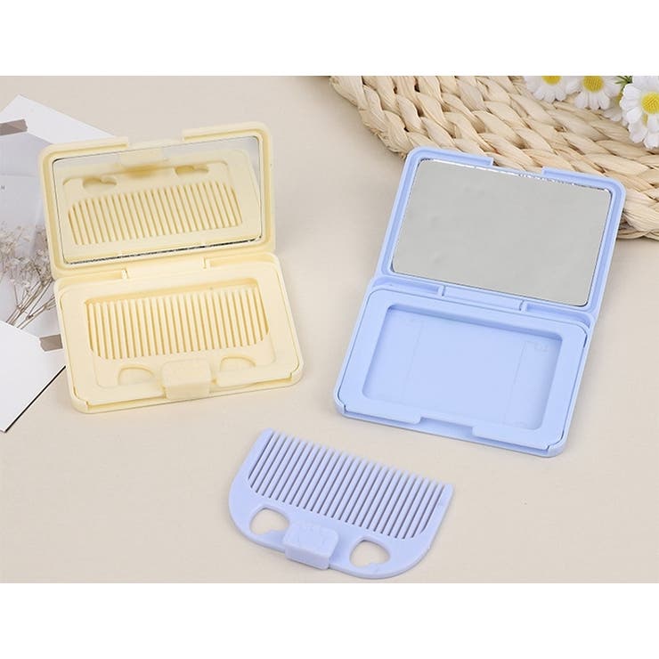 コンパクトミラー コーム付き 手鏡 | PlusNao | 詳細画像2 