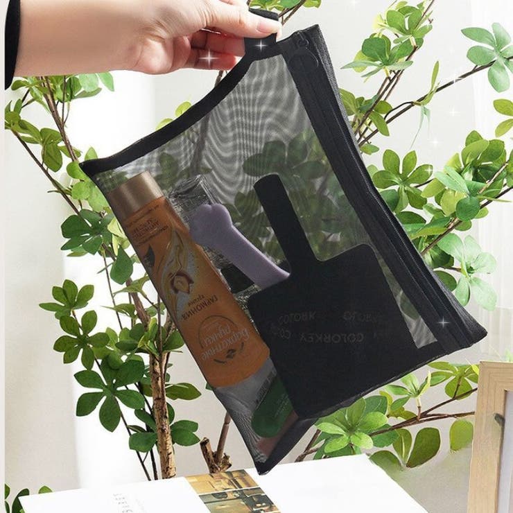 化粧ポーチ メイクポーチ メッシュポーチ | PlusNao | 詳細画像6 