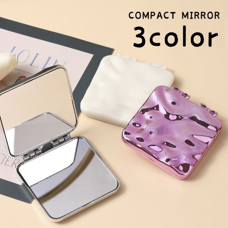 コンパクトミラー 手鏡 折りたたみ | PlusNao | 詳細画像1 