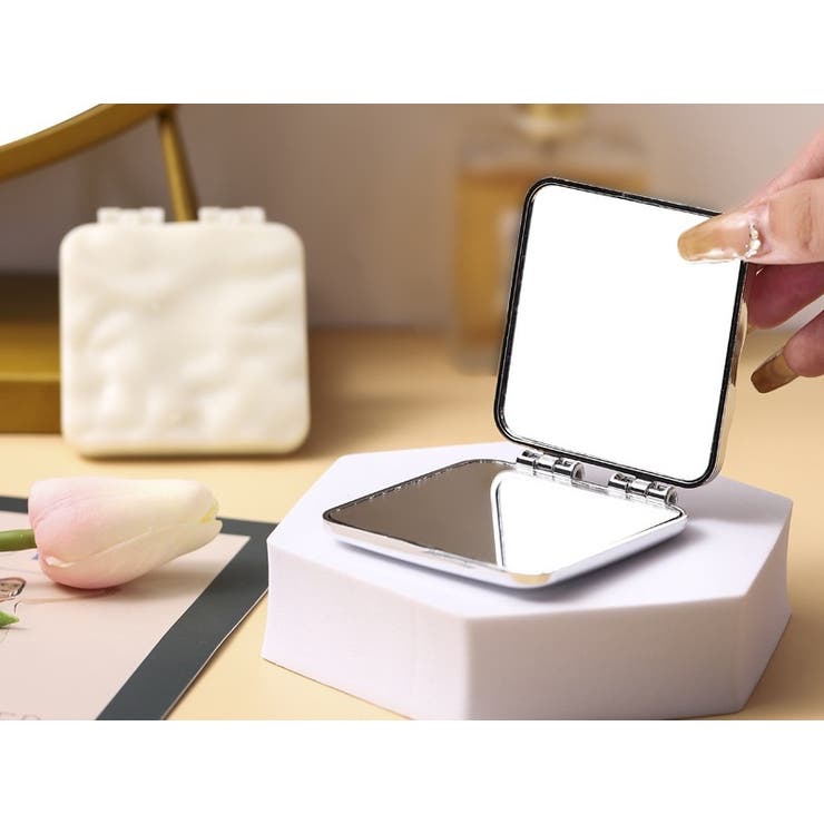 コンパクトミラー 手鏡 折りたたみ | PlusNao | 詳細画像10 