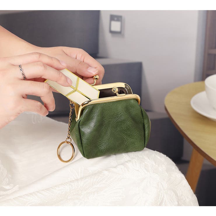 化粧ポーチ がま口 チェーン付き | PlusNao | 詳細画像3 