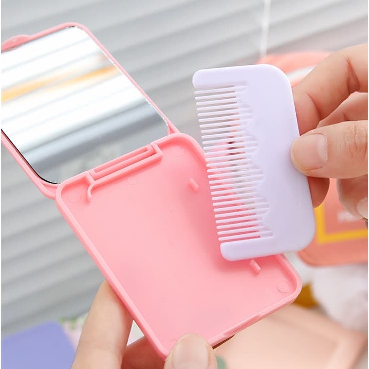 コンパクトミラー コーム付き 手鏡 | PlusNao | 詳細画像7 