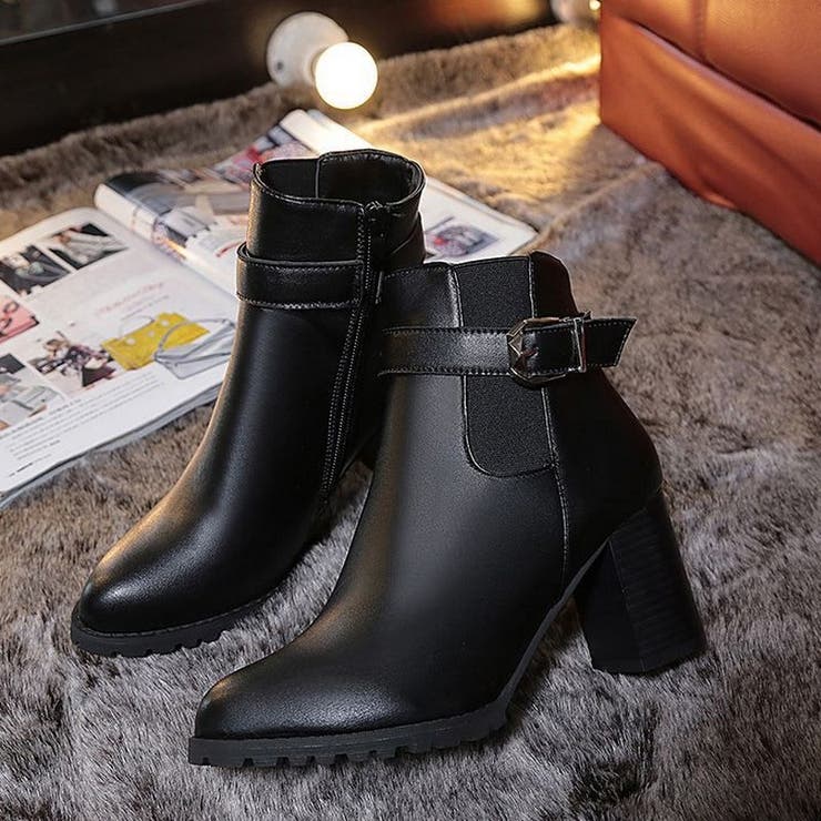 ショートブーツ ショート丈 ヒール高7cm | PlusNao | 詳細画像17 